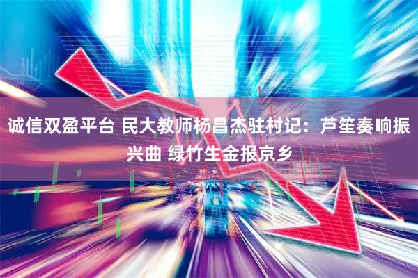 诚信双盈平台 民大教师杨昌杰驻村记：芦笙奏响振兴曲 绿竹生金报京乡